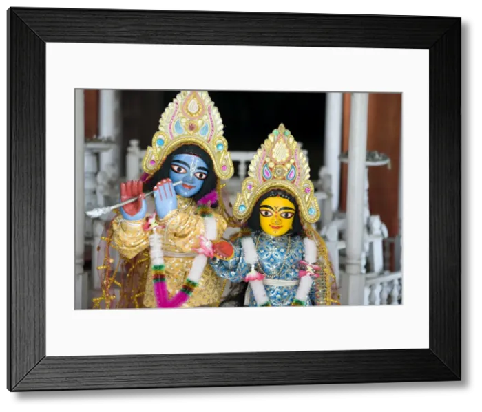 Framed Print : Deities Sri Krishna and Sri Radhika (Radha) in the Lalji temple, Kalna Framed Print : Deities Sri Krishna and Sri Radhika (Radha) in the Lalji temple, Kalna