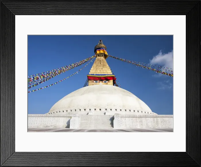 Framed Print : Bodhnath Stupa (Boudhanth) (Boudha), one of the holiest Buddhist sites in Kathmandu Framed Print : Bodhnath Stupa (Boudhanth) (Boudha), one of the holiest Buddhist sites in Kathmandu
