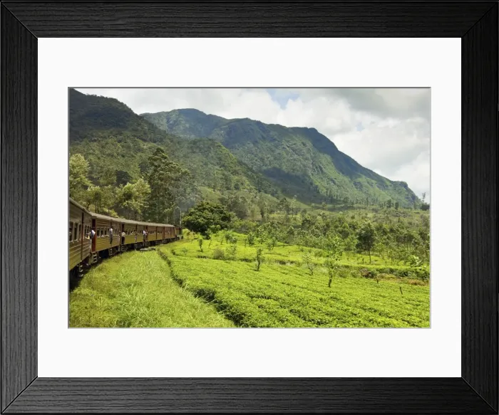 Framed Print : The scenic train ride through the Central Highlands, with its mountains Framed Print : The scenic train ride through the Central Highlands, with its mountains
