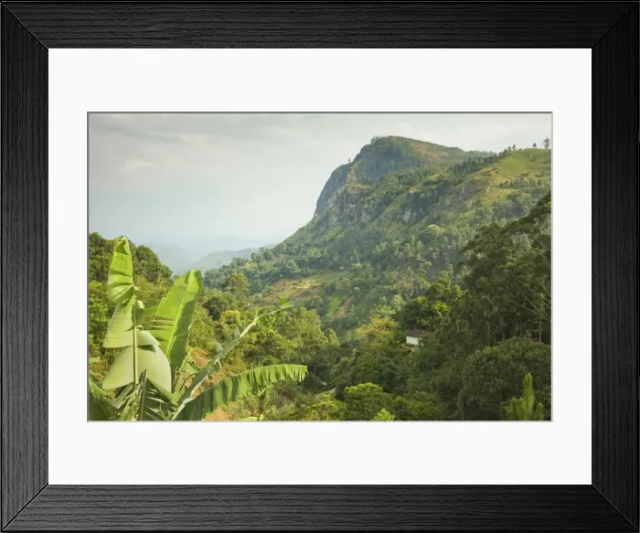 Framed Print : Ella Gap on the left and Ella Rock in the eastern Hill Country, popular with visitors for its scenery and hikes, Ella, Sri Framed Print : Ella Gap on the left and Ella Rock in the eastern Hill Country, popular with visitors for its scenery and hikes, Ella, Sri