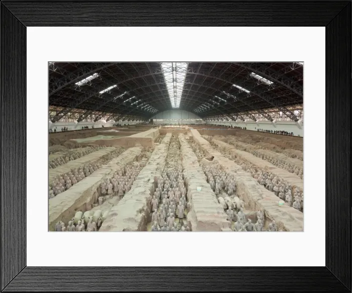 Framed Print : Terracotta Warriors Army, Pit Number 1, Xian, Shaanxi, China, Asia Framed Print : Terracotta Warriors Army, Pit Number 1, Xian, Shaanxi, China, Asia
