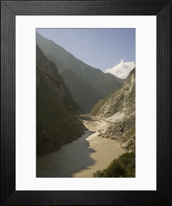 Framed Print : Tiger Leaping Gorge and Yangtze River, Yunnan, China, Asia Framed Print : Tiger Leaping Gorge and Yangtze River, Yunnan, China, Asia