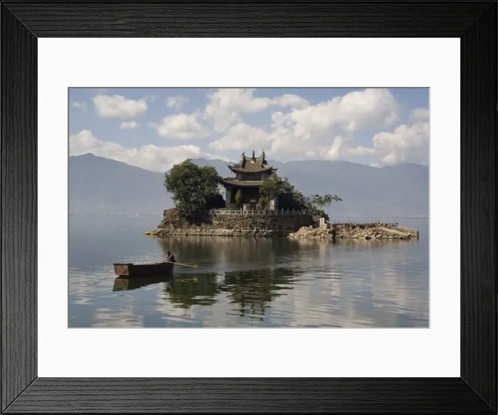 Framed Print : Lesser Putuo Island, Erhai Lake, Dali, Yunnan, China, Asia Framed Print : Lesser Putuo Island, Erhai Lake, Dali, Yunnan, China, Asia