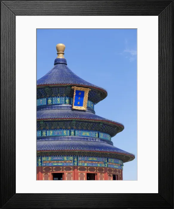 Framed Print : Tian Tan complex, Close-up of the Temple of Heaven (Qinian Dian temple) Framed Print : Tian Tan complex, Close-up of the Temple of Heaven (Qinian Dian temple)