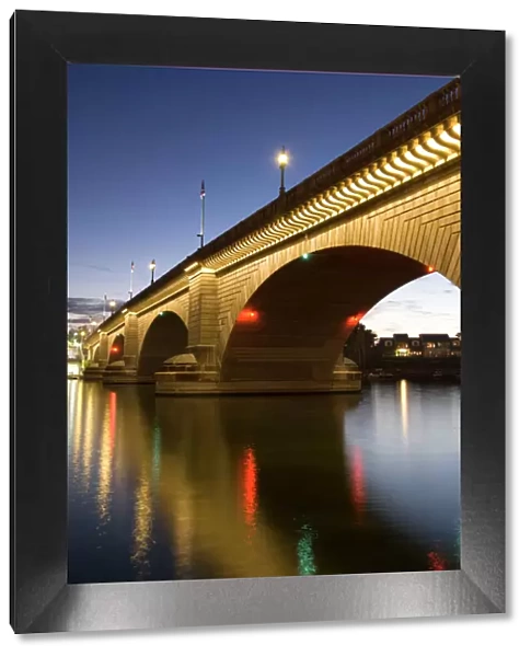 London Bridge in the late evening, Havasu, Arizona, United States of America