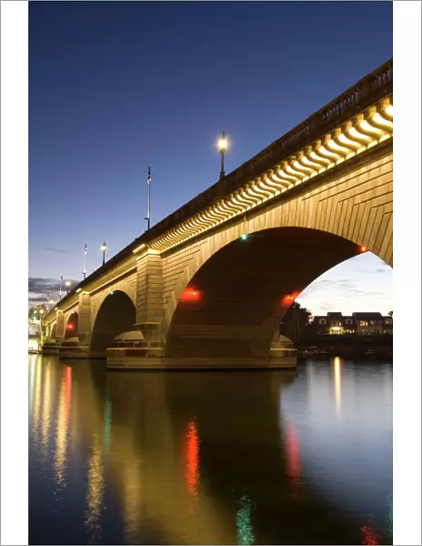 London Bridge in the late evening, Havasu, Arizona, United States of America