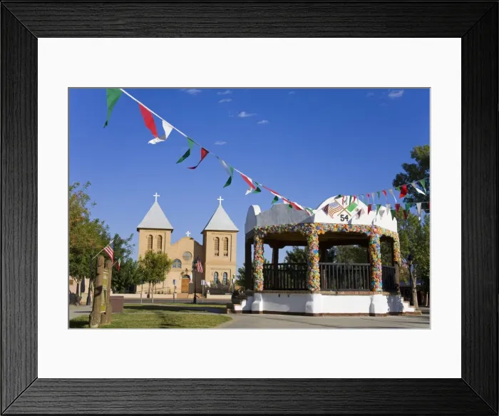 Framed Print : Bandstand in Old Mesilla village, Las Cruces, New Mexico, United States of America Framed Print : Bandstand in Old Mesilla village, Las Cruces, New Mexico, United States of America