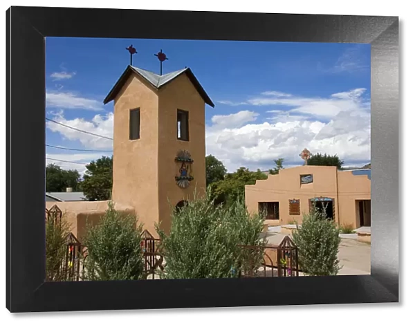 Santo Nino de Atocha Church dating from 1857 in Chimayo, New Mexico, United States of America