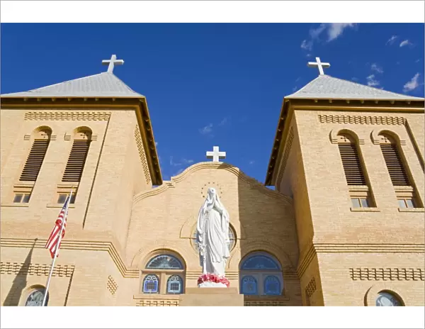 Basilica of St. Albino in Old Mesilla village, Las Cruces, New Mexico, United States of America