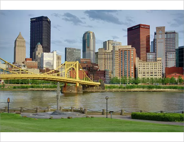 Andy Warhol Bridge (7th Street Bridge) and Allegheny River, Pittsburgh