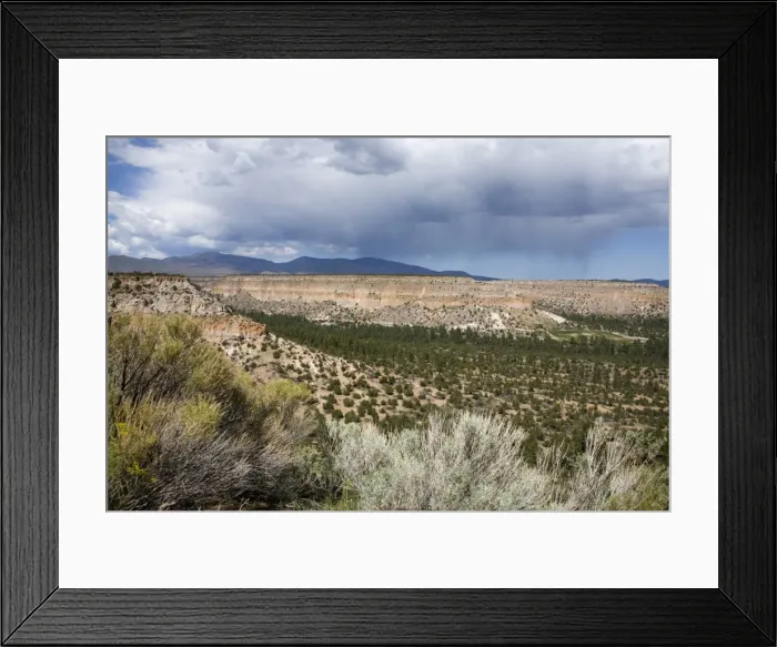 Framed Print : Landscape near Los Alamos, New Mexico, United States of America, North America Framed Print : Landscape near Los Alamos, New Mexico, United States of America, North America