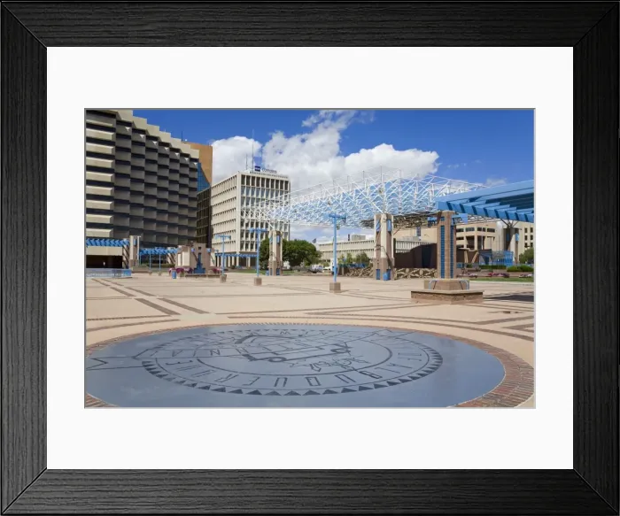 Framed Print : Tricentennial Plaque in the Civic Plaza, Albuquerque, New Mexico, United States of America Framed Print : Tricentennial Plaque in the Civic Plaza, Albuquerque, New Mexico, United States of America