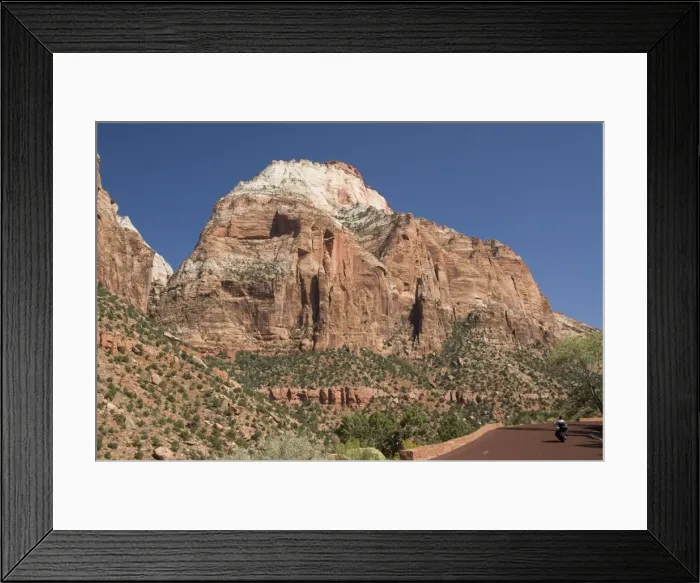 Framed Print : Sandstone formations viewed from the Zion to Mount Carmel Highway, Zion National Park Framed Print : Sandstone formations viewed from the Zion to Mount Carmel Highway, Zion National Park