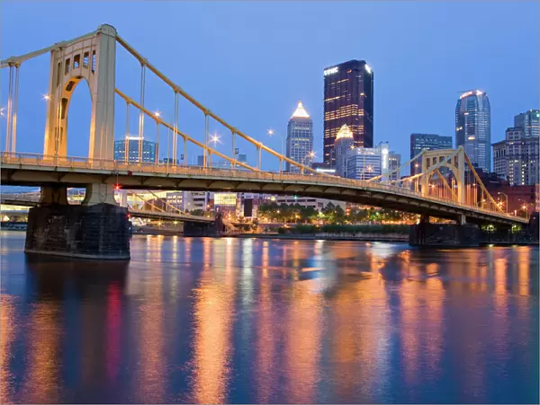 Andy Warhol Bridge (7th Street Bridge) over the Allegheny River, Pittsburgh