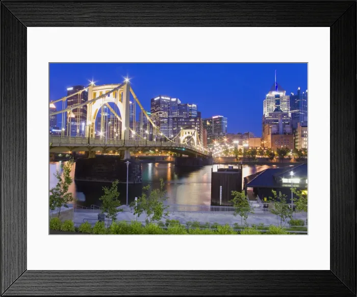 Framed Print : Roberto Clemente Bridge (6th Street Bridge) over the Allegheny River, Pittsburgh Framed Print : Roberto Clemente Bridge (6th Street Bridge) over the Allegheny River, Pittsburgh