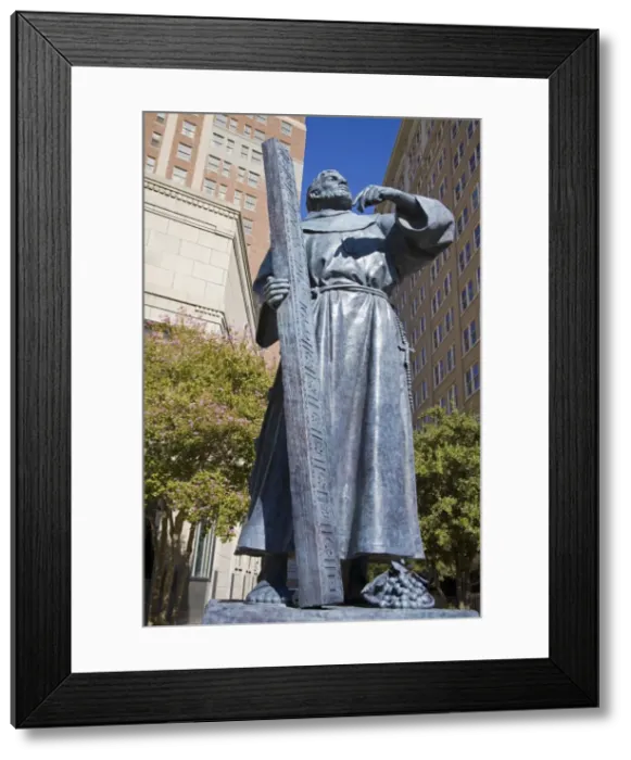Framed Print : Fray Garcia Monument in Pioneer Plaza, El Paso, Texas, United States of America Framed Print : Fray Garcia Monument in Pioneer Plaza, El Paso, Texas, United States of America