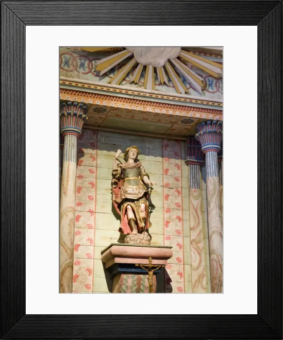 Framed Print : Altar statue in Mission San Miguel Arcangel, Paso Robles, San Luis Obispo County Framed Print : Altar statue in Mission San Miguel Arcangel, Paso Robles, San Luis Obispo County
