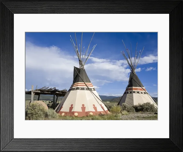 Framed Print : Tepee near Taos, New Mexico, United States of America, North America Framed Print : Tepee near Taos, New Mexico, United States of America, North America
