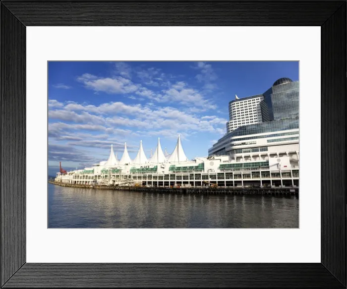 Framed Print : Canada Place, Downtown Vancouver waterfront, Vancouver, British Columbia Framed Print : Canada Place, Downtown Vancouver waterfront, Vancouver, British Columbia
