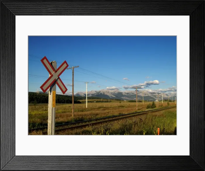 Framed Print : Canada Pacific Railway near Canmore, Banff National Park, UNESCO World Heritage Site Framed Print : Canada Pacific Railway near Canmore, Banff National Park, UNESCO World Heritage Site