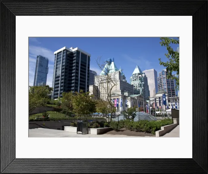 Framed Print : Art Gallery and Ice Rink, Robson Square, Downtown, Vancouver, British Columbia Framed Print : Art Gallery and Ice Rink, Robson Square, Downtown, Vancouver, British Columbia