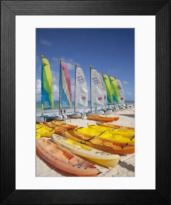 Framed Print : Watersports, Bavaro Beach, Punta Cana, Dominican Republic, West Indies