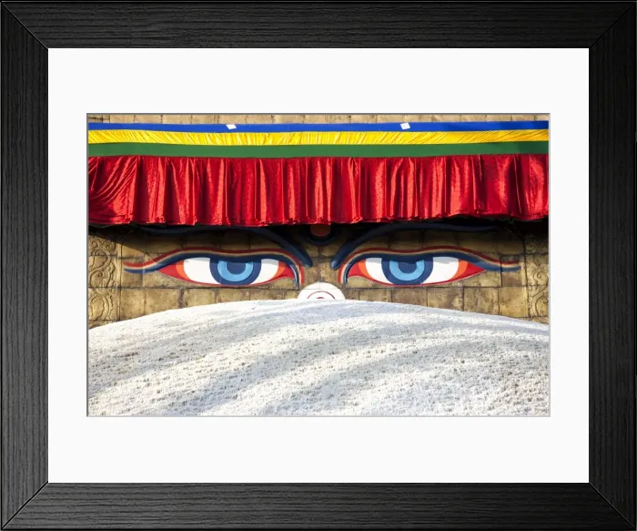 Framed Print : Close-up of Bodhnath Stupa (Boudhanth) (Boudha), one of the holiest Buddhist sites in Kathmandu Framed Print : Close-up of Bodhnath Stupa (Boudhanth) (Boudha), one of the holiest Buddhist sites in Kathmandu