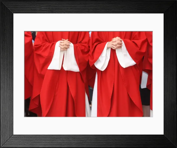 Framed Print : Catholic priests, Paris, France, Europe Framed Print : Catholic priests, Paris, France, Europe
