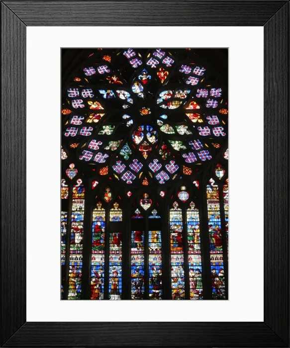 Framed Print : Last Judgment, Rose Window, St. Stephens Cathedral, Sens, Yonne, Burgundy Framed Print : Last Judgment, Rose Window, St. Stephens Cathedral, Sens, Yonne, Burgundy