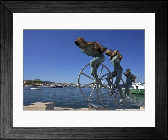 Framed Print : Sisyphus sculpture, by Anna Chromy, seafront, St. Tropez, Var, Provence Framed Print : Sisyphus sculpture, by Anna Chromy, seafront, St. Tropez, Var, Provence