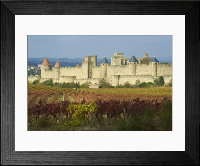Framed Print : Medieval city of Carcassonne, UNESCO World Heritage Site, Aude, Languedoc-Roussillon Framed Print : Medieval city of Carcassonne, UNESCO World Heritage Site, Aude, Languedoc-Roussillon