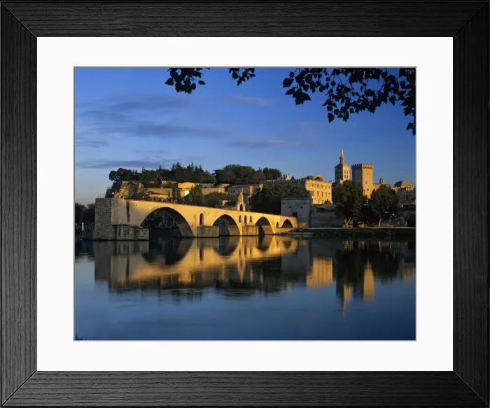 Framed Print : Pont St. Benezet over the River Rhone, and Palais des Papes, UNESCO World Heritage Site Framed Print : Pont St. Benezet over the River Rhone, and Palais des Papes, UNESCO World Heritage Site