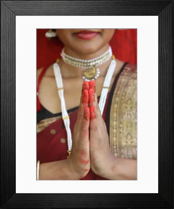 Framed Print : Asian dancers hands, Paris, France, Europe Framed Print : Asian dancers hands, Paris, France, Europe
