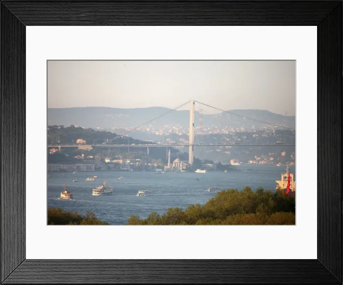 Framed Print : Overview of the Bosphorus, Istanbul, Turkey, Europe Framed Print : Overview of the Bosphorus, Istanbul, Turkey, Europe