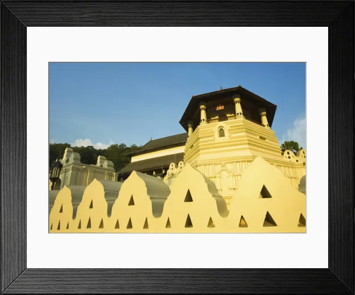 Framed Print : The Temple of the Sacred Tooth Relic (Temple of the Tooth) at sunset, a major tourist attraction Framed Print : The Temple of the Sacred Tooth Relic (Temple of the Tooth) at sunset, a major tourist attraction