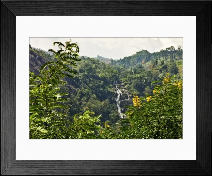 Framed Print : Little Rawana (Ravana) Falls en route to Ella Rock, the upper level of the popular falls in Ella Gap below, Ella, Sri Framed Print : Little Rawana (Ravana) Falls en route to Ella Rock, the upper level of the popular falls in Ella Gap below, Ella, Sri