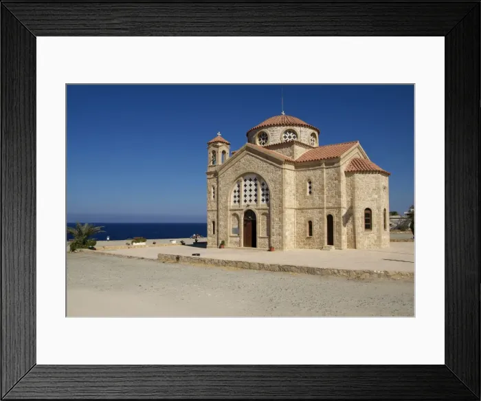 Framed Print : Church in Agios Georgios, Cyprus, Mediterranean, Europe
