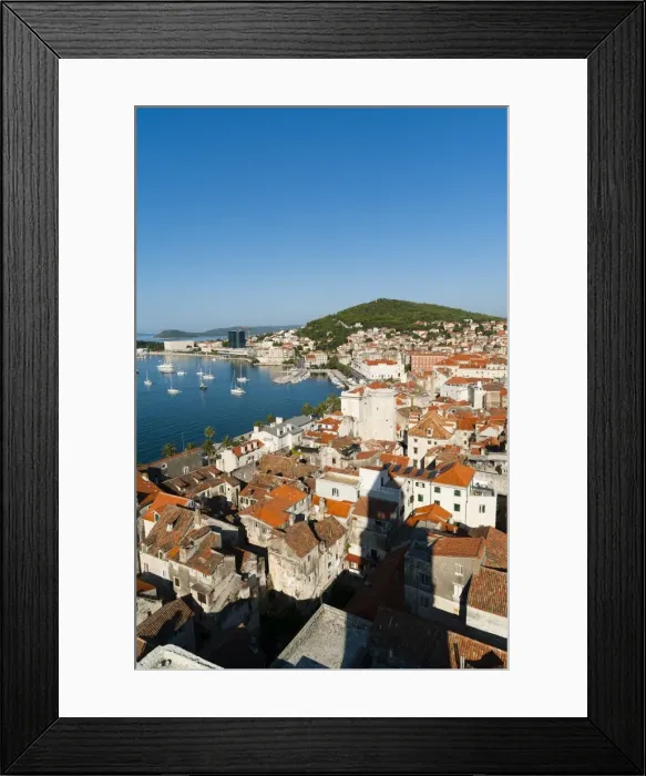 Framed Print : City view of Split, region of Dalmatia, Croatia, Europe Framed Print : City view of Split, region of Dalmatia, Croatia, Europe