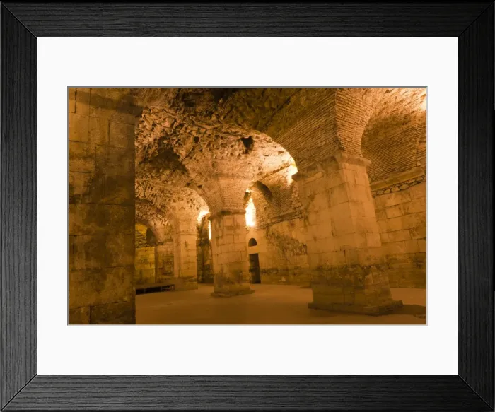 Framed Print : Basement halls, Diocletians Palace, UNESCO World Heritage Site, Split Framed Print : Basement halls, Diocletians Palace, UNESCO World Heritage Site, Split