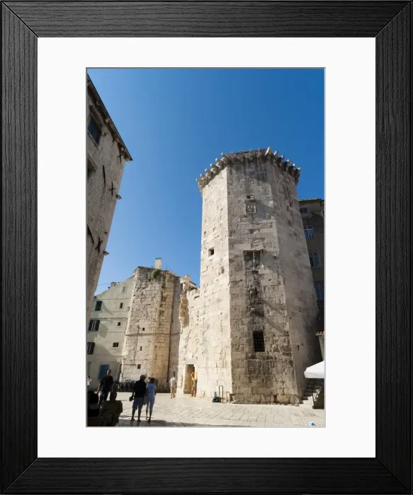 Framed Print : Venetian Tower, Vocni trg (Fruit Square), Split, region of Dalmatia, Croatia, Europe Framed Print : Venetian Tower, Vocni trg (Fruit Square), Split, region of Dalmatia, Croatia, Europe