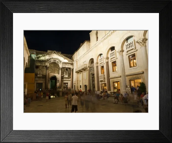 Framed Print : The Peristyle, UNESCO World Heritage Site, Split, region of Dalmatia, Croatia, Europe