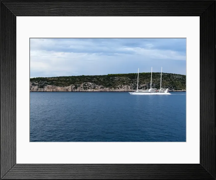 Framed Print : The sea and the coast near Split, Croatia, Europe Framed Print : The sea and the coast near Split, Croatia, Europe