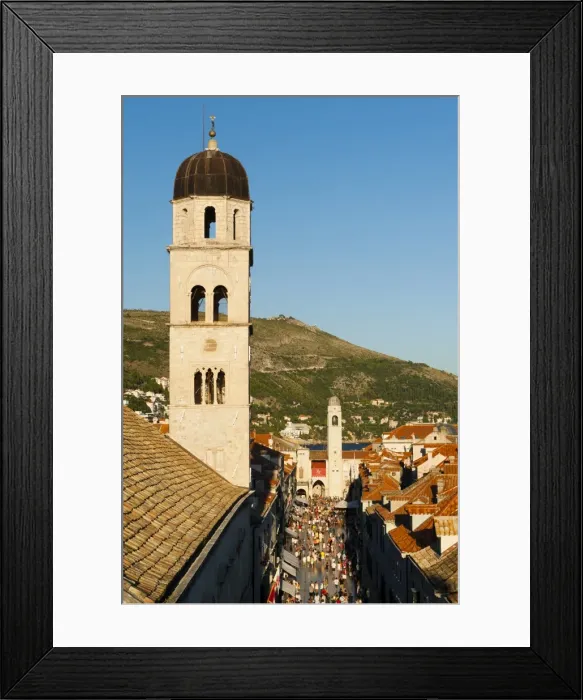 Framed Print : Franciscan monastery bell tower, Dubrovnik, UNESCO World Heritage Site Framed Print : Franciscan monastery bell tower, Dubrovnik, UNESCO World Heritage Site