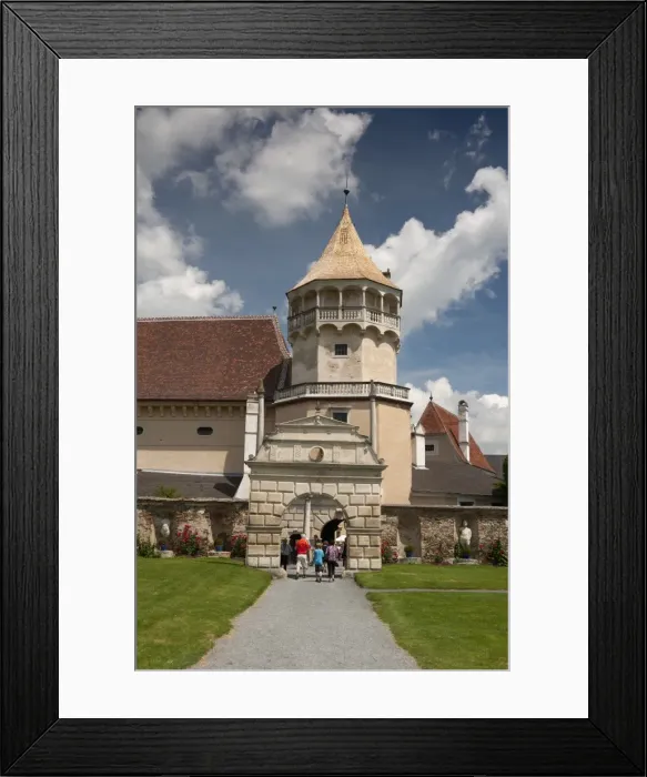 Framed Print : Tower and gate at courtyard of Renaissance Rosenburg Castle, Rosenburg Framed Print : Tower and gate at courtyard of Renaissance Rosenburg Castle, Rosenburg