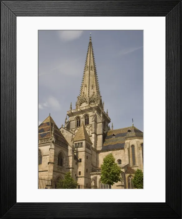 Framed Print : Autun cathedral, Autun, Burgundy, France, Europe
