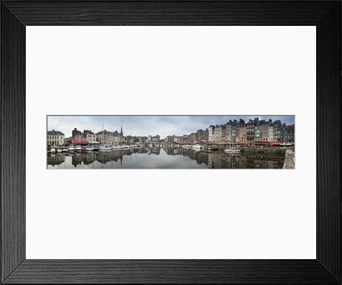 Framed Print : Panorama of inner harbour, Honfleur, Normandy, France, Europe Framed Print : Panorama of inner harbour, Honfleur, Normandy, France, Europe