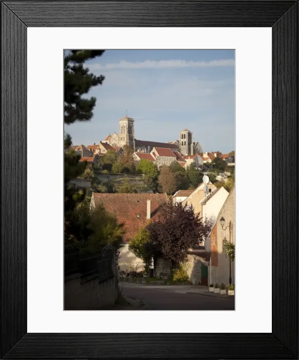 Framed Print : Vezelay Abbey, UNESCO World Heritage Site, from southwest, Vezelay, Burgundy Framed Print : Vezelay Abbey, UNESCO World Heritage Site, from southwest, Vezelay, Burgundy