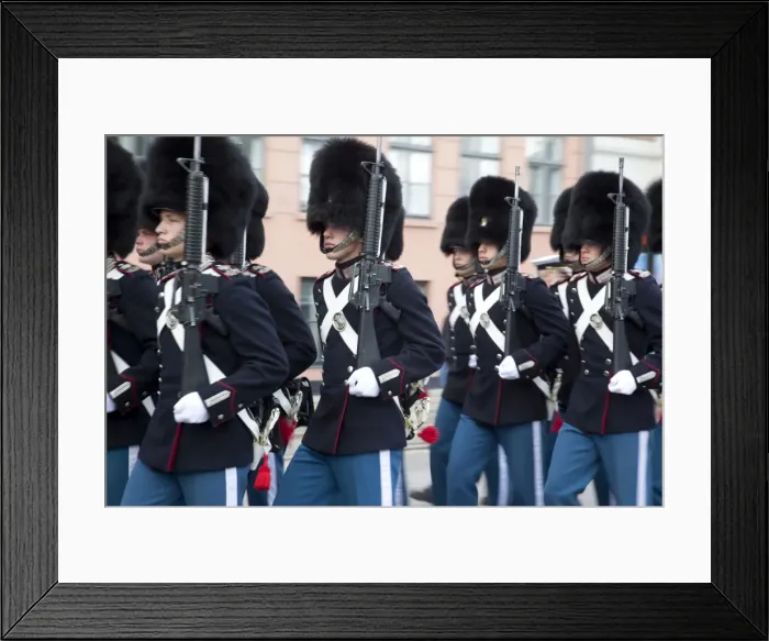 Framed Print : Changing of the Guard, Copenhagen, Denmark, Scandinavia, Europe