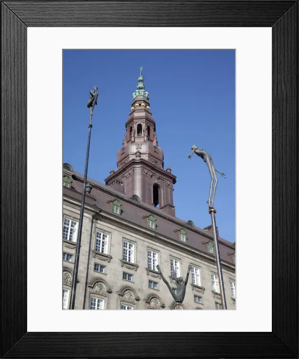 Framed Print : Christiansborg Palace and statues, Copenhagen, Denmark, Scandinavia, Europe Framed Print : Christiansborg Palace and statues, Copenhagen, Denmark, Scandinavia, Europe