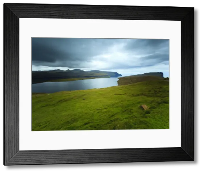 Framed Print : Amazing scenery leading out towards the Atlantic Ocean located near to Gjogv on Eysturoy Island Framed Print : Amazing scenery leading out towards the Atlantic Ocean located near to Gjogv on Eysturoy Island